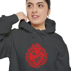 Red Sacred Heart Faith Hoodie