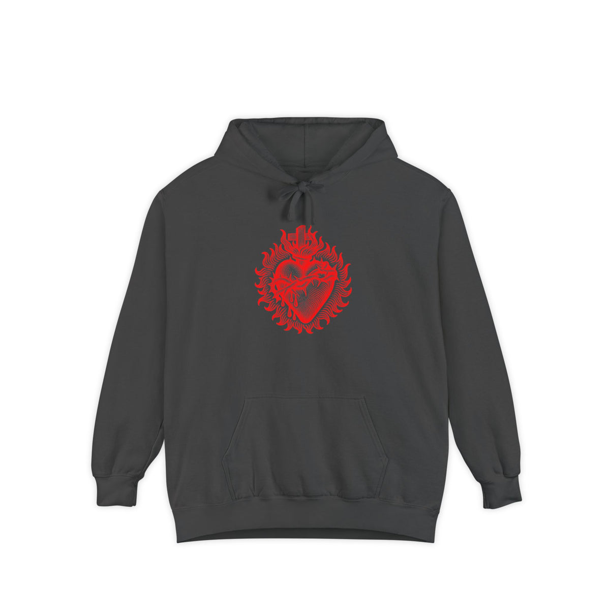 Red Sacred Heart Faith Hoodie