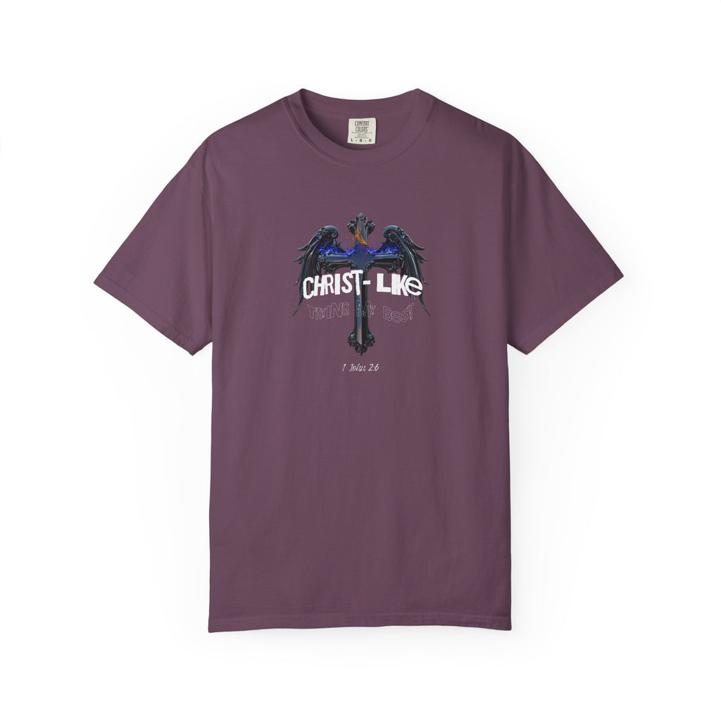 Maroon t-shirt with '4:4:4 EVERY PIXEL COUNTS' text on a white background