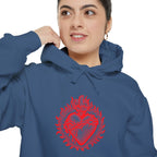 Red Sacred Heart Faith Hoodie