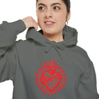 Red Sacred Heart Faith Hoodie