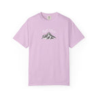 Light purple t-shirt with text on a white background