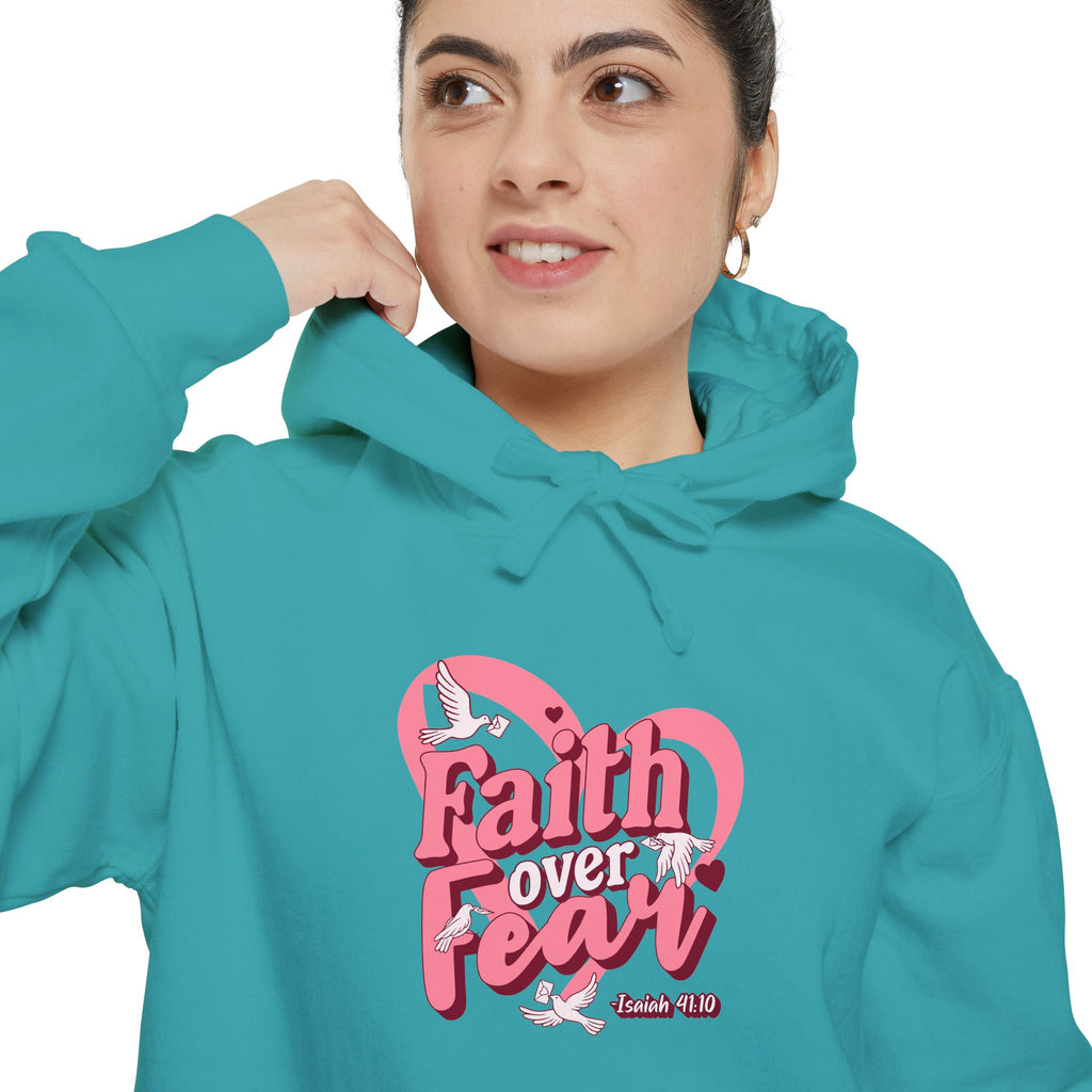 Faith Over Fear Inspirational Hoodie