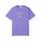 Purple t-shirt with 'Spiritual Gangster' text on a white background