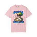 Pink t-shirt with cartoon Jesus design and 'Prince of Peace' text on a white background