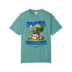 Teal t-shirt with 'Jesus Prince of Peace' graphic design on a white background