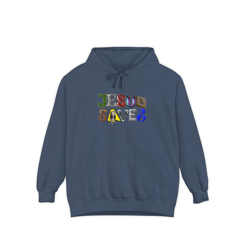 Jesus Saves Mixed Letter Hoodie