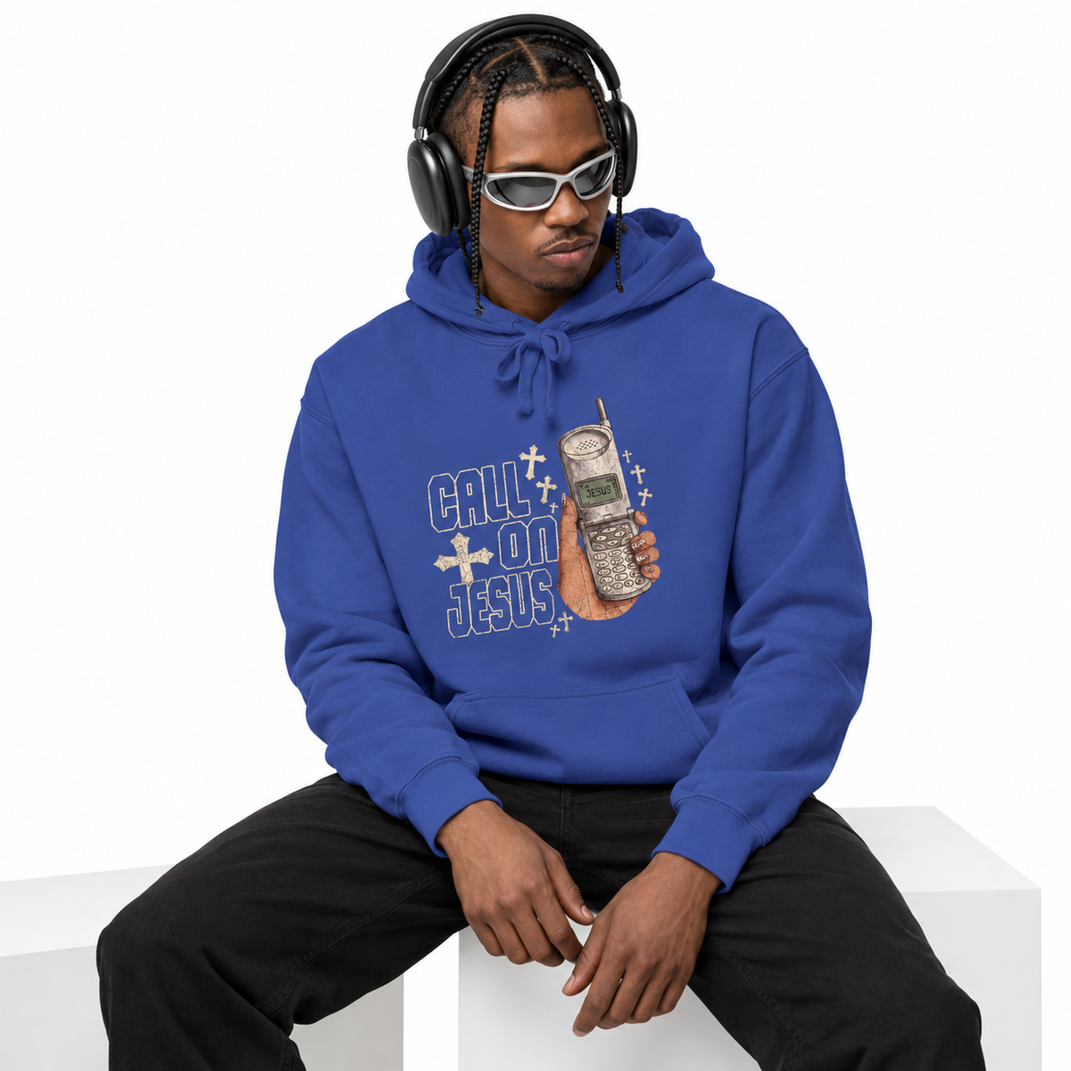 Call on Jesus Cellphone Hoodie
