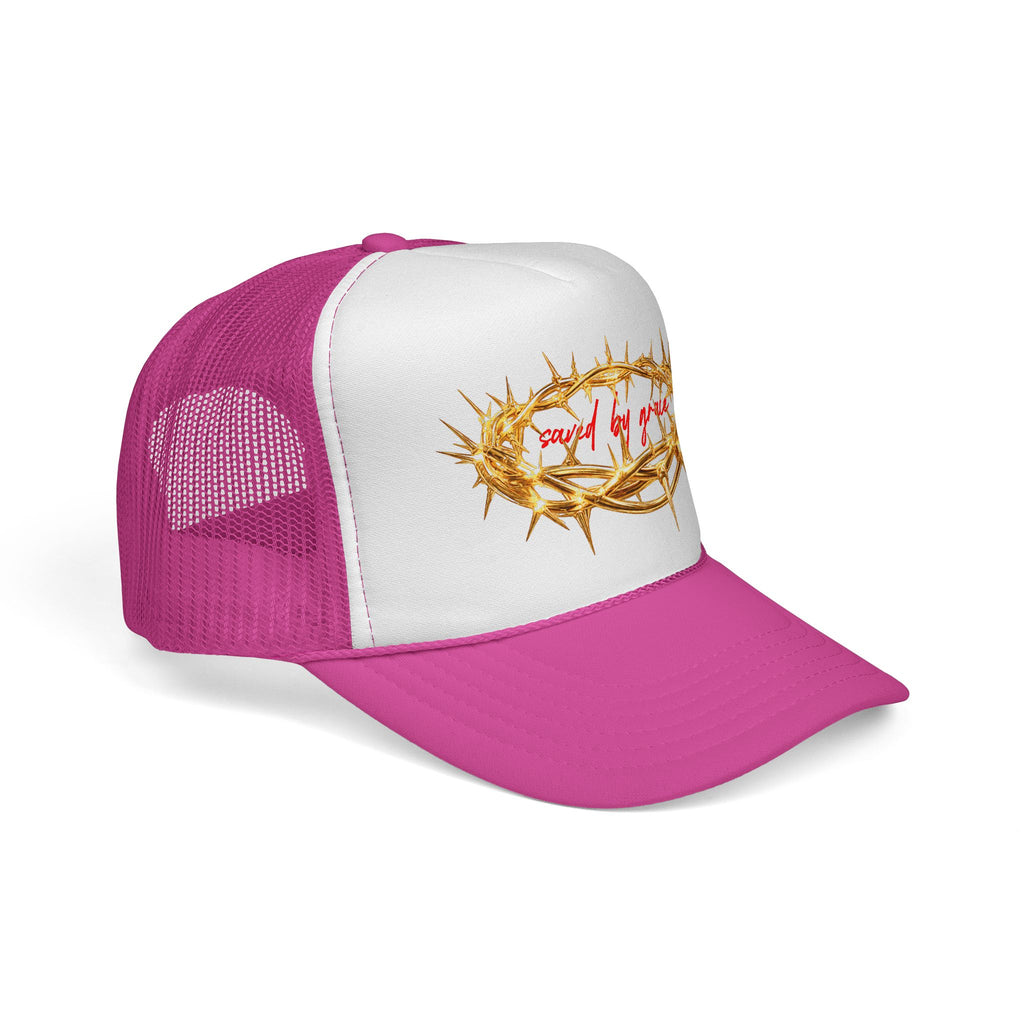 Saved By Grace Thorn Trucker Hat