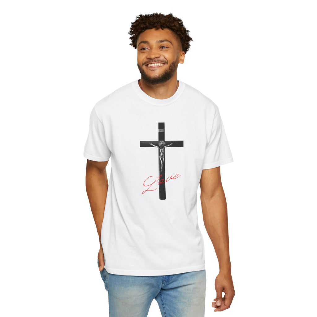 Man wearing a white t-shirt with '60 YEARS CERTIFIED CLASSIC' text on a white background