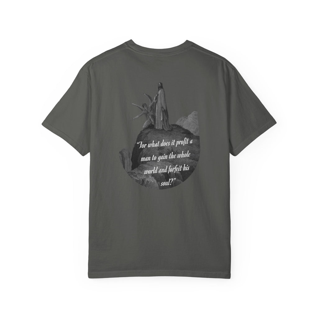 “Satan Temps Jesus“ Mark 8:36 T‑Shirt