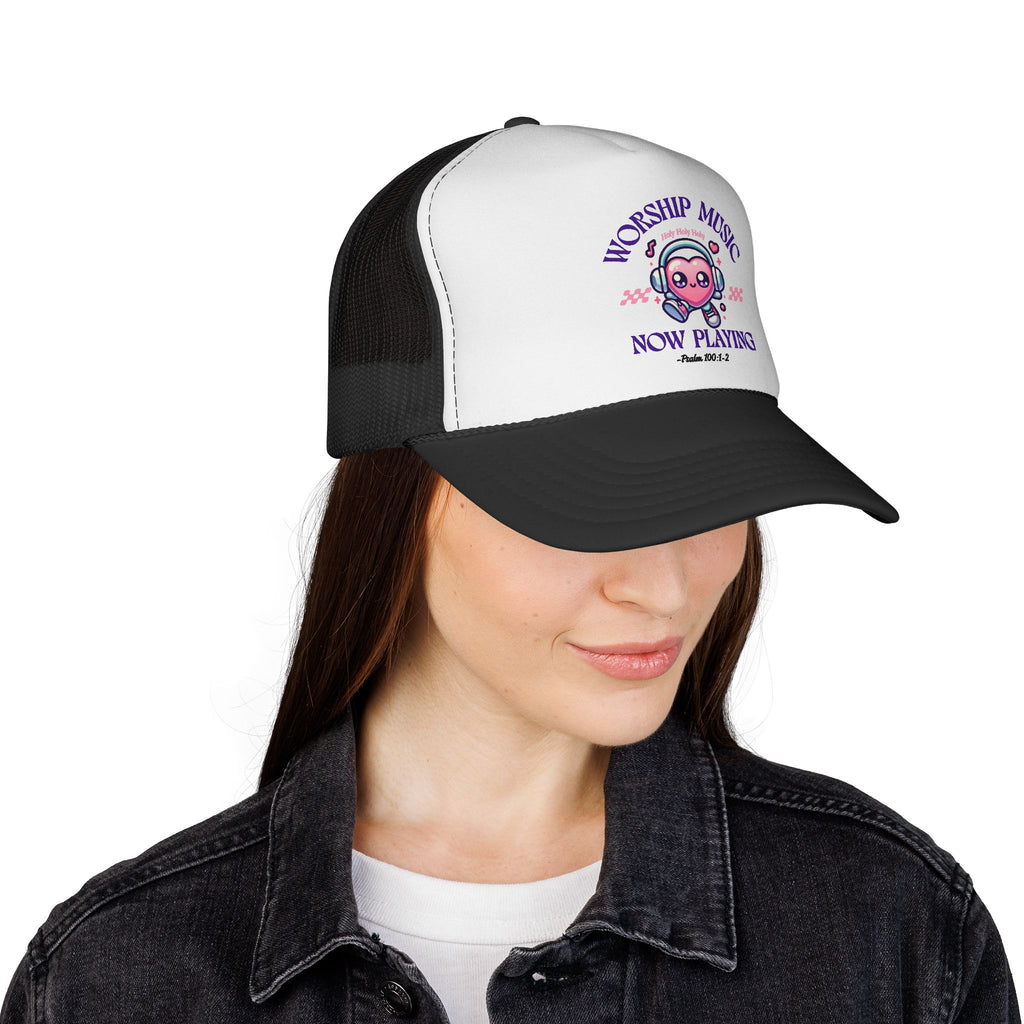 Worship Music "Now Playing" Trucker Hat
