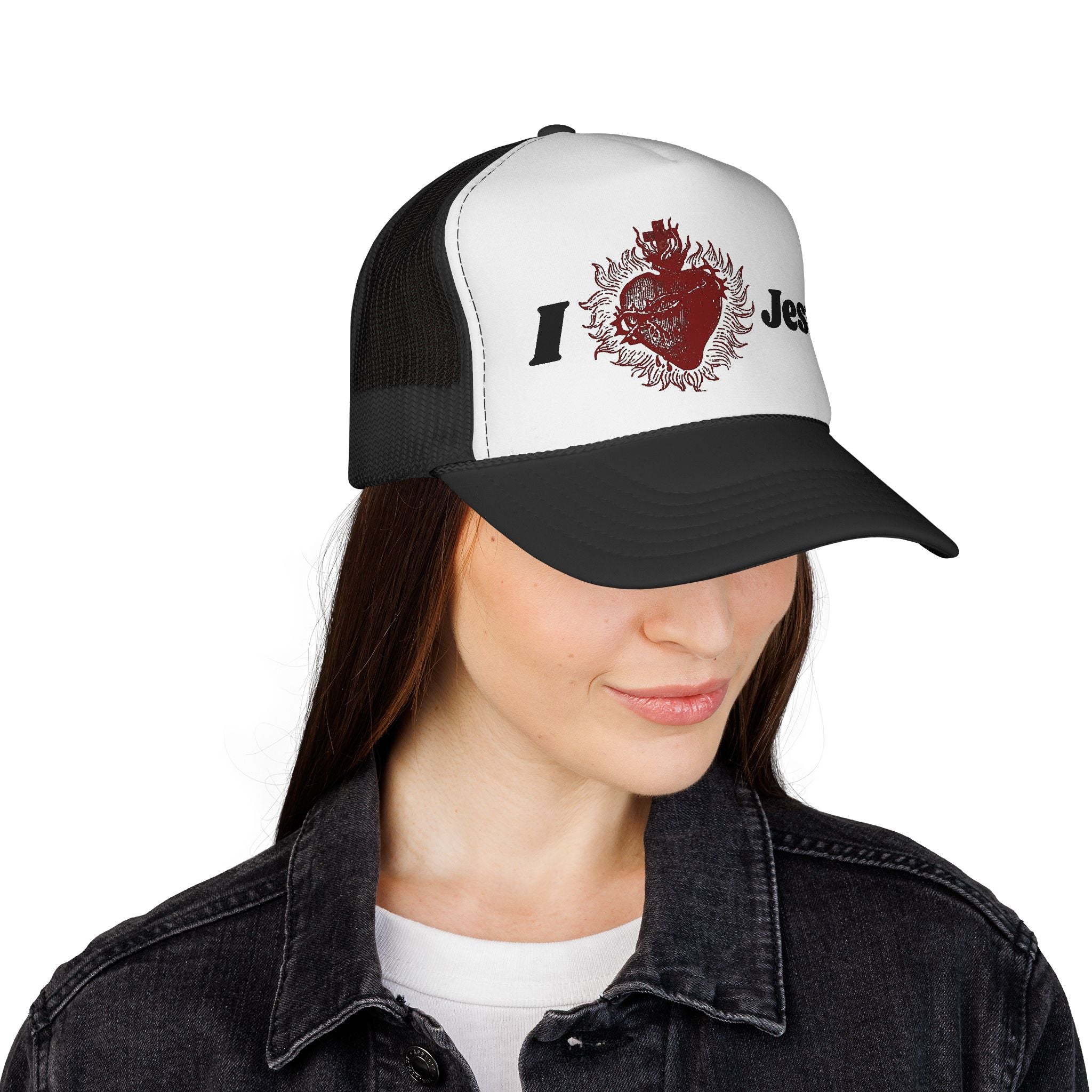 I Heart Jesus Trucker Cap