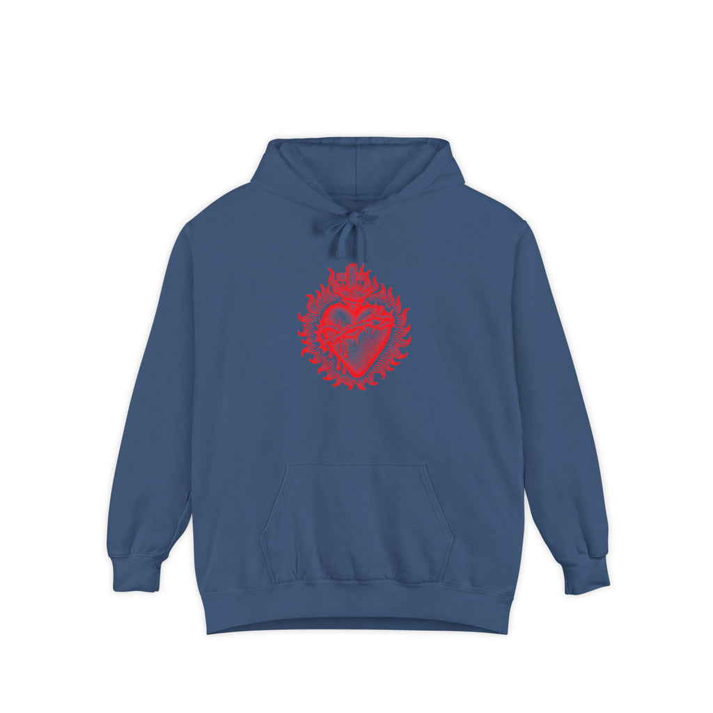 Red Sacred Heart Faith Hoodie