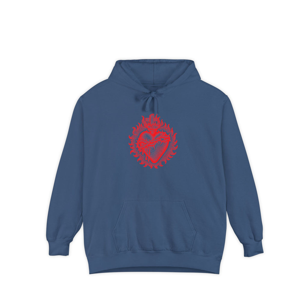 Red Sacred Heart Faith Hoodie