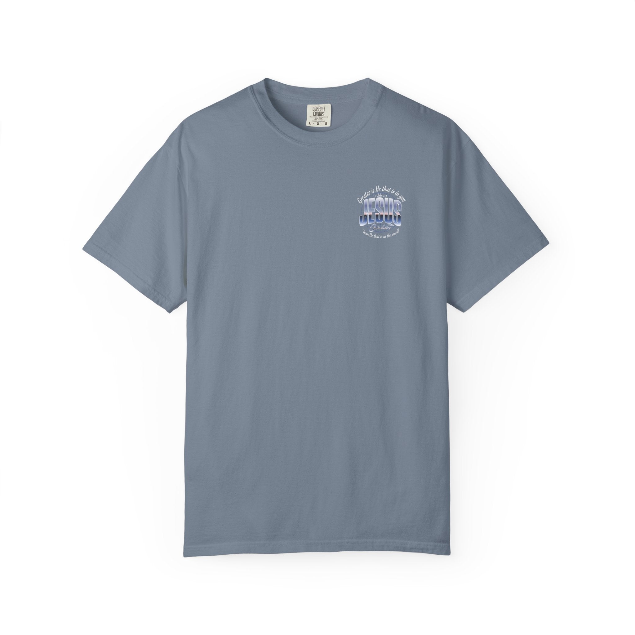 “Greater is He” Globe T-Shirt