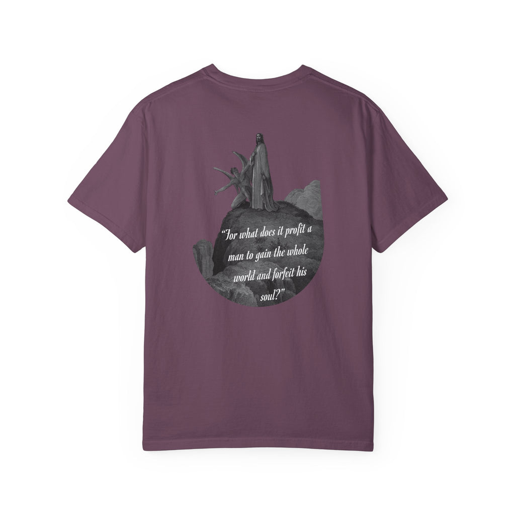 “Satan Temps Jesus“ Mark 8:36 T‑Shirt