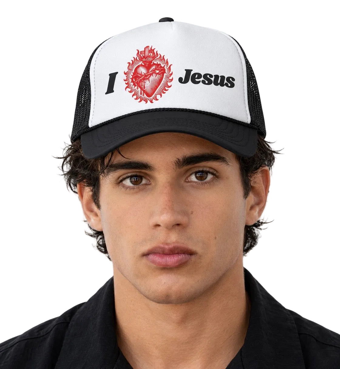 I Heart Jesus Trucker Cap