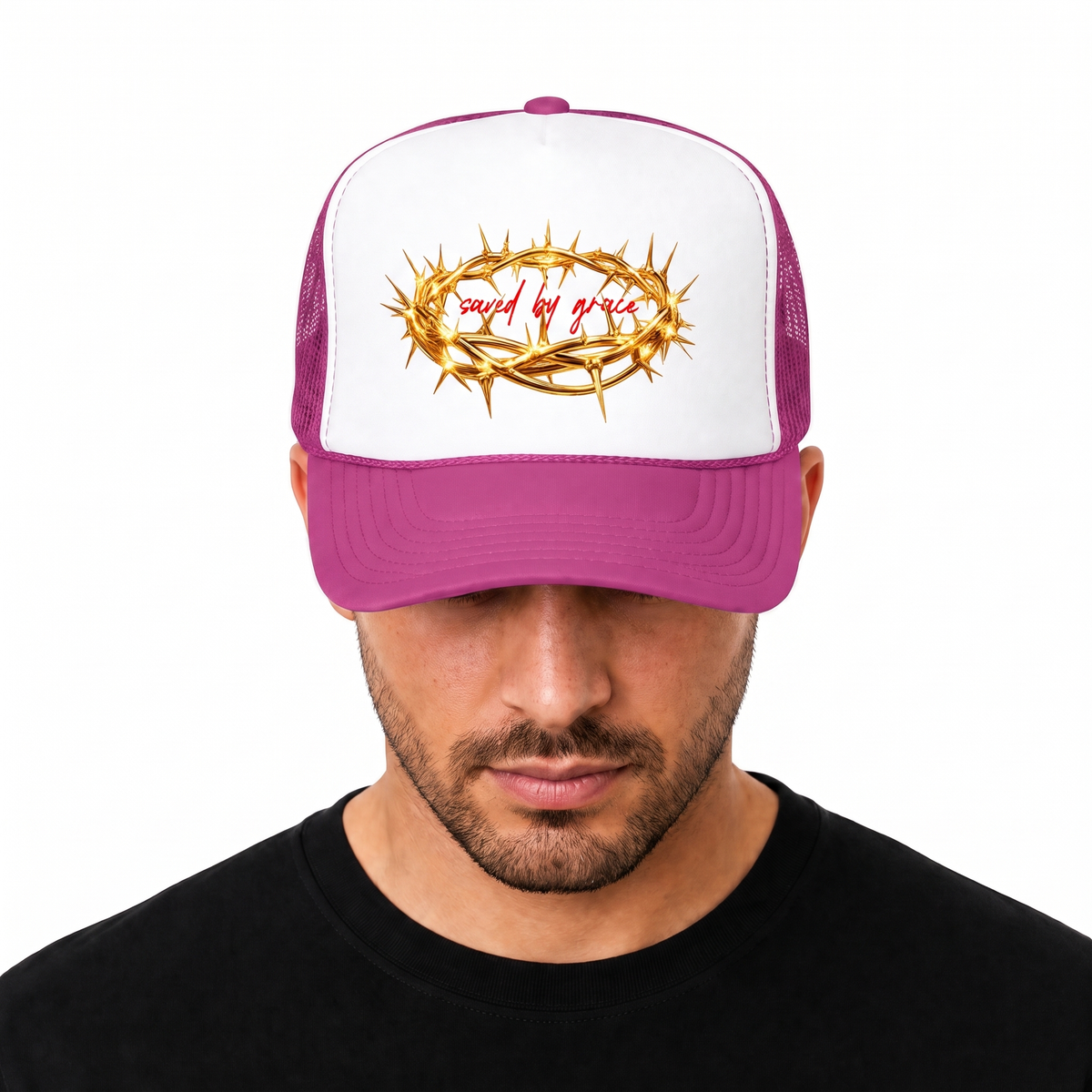 Saved By Grace Trucker Hat