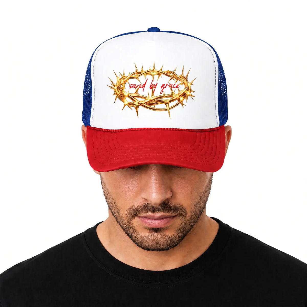 Saved By Grace Trucker Hat