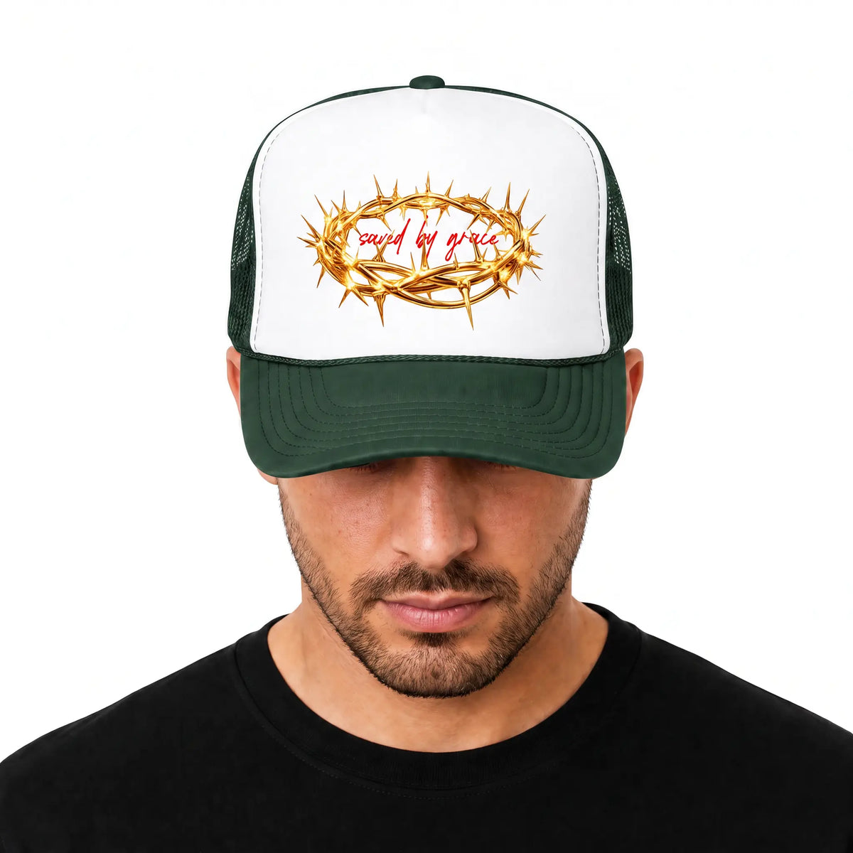 Saved By Grace Trucker Hat